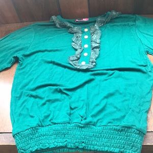 Brand new jade green blouse